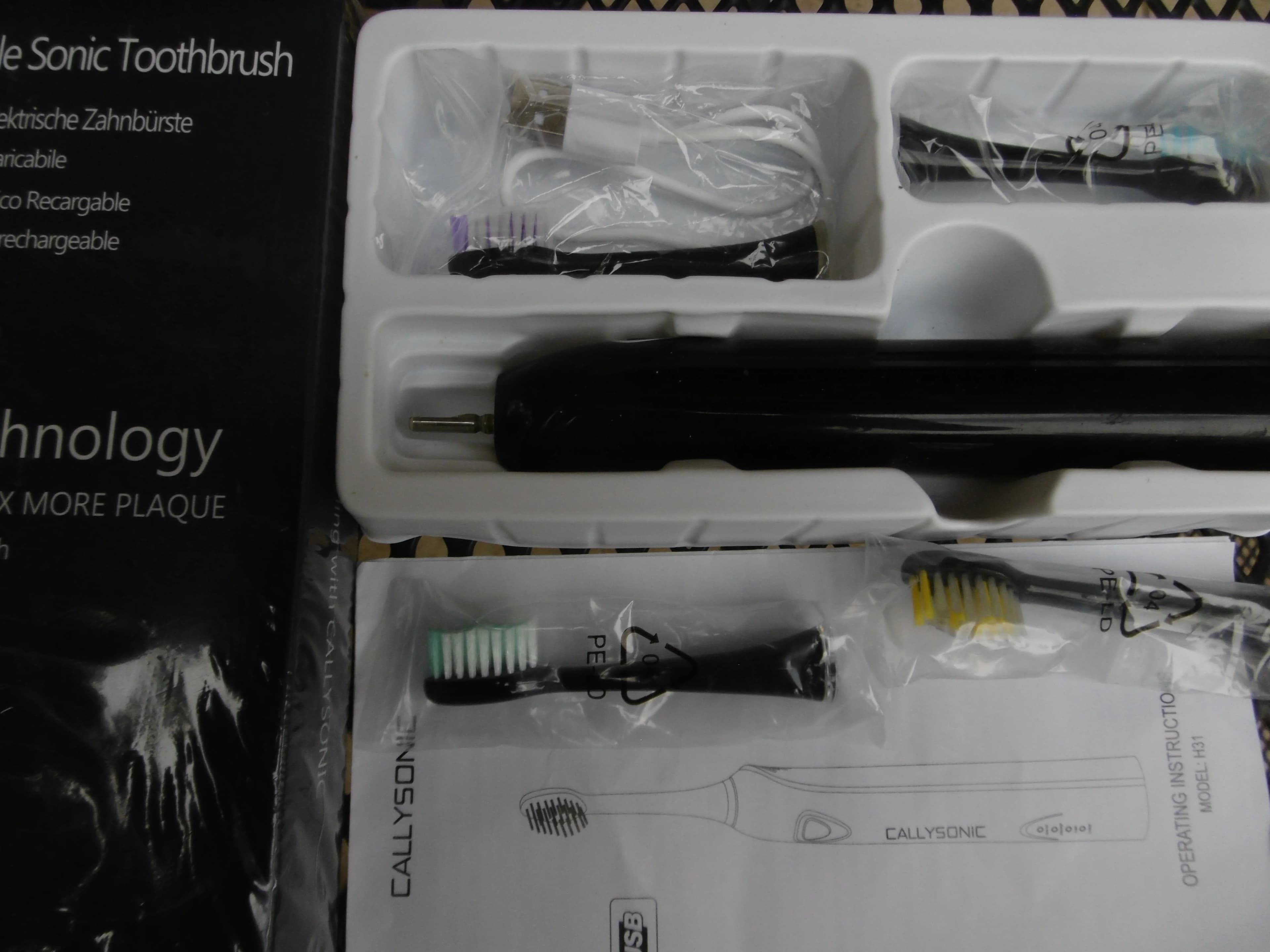 Brosse à dents électrique sonique Callysonic neuve