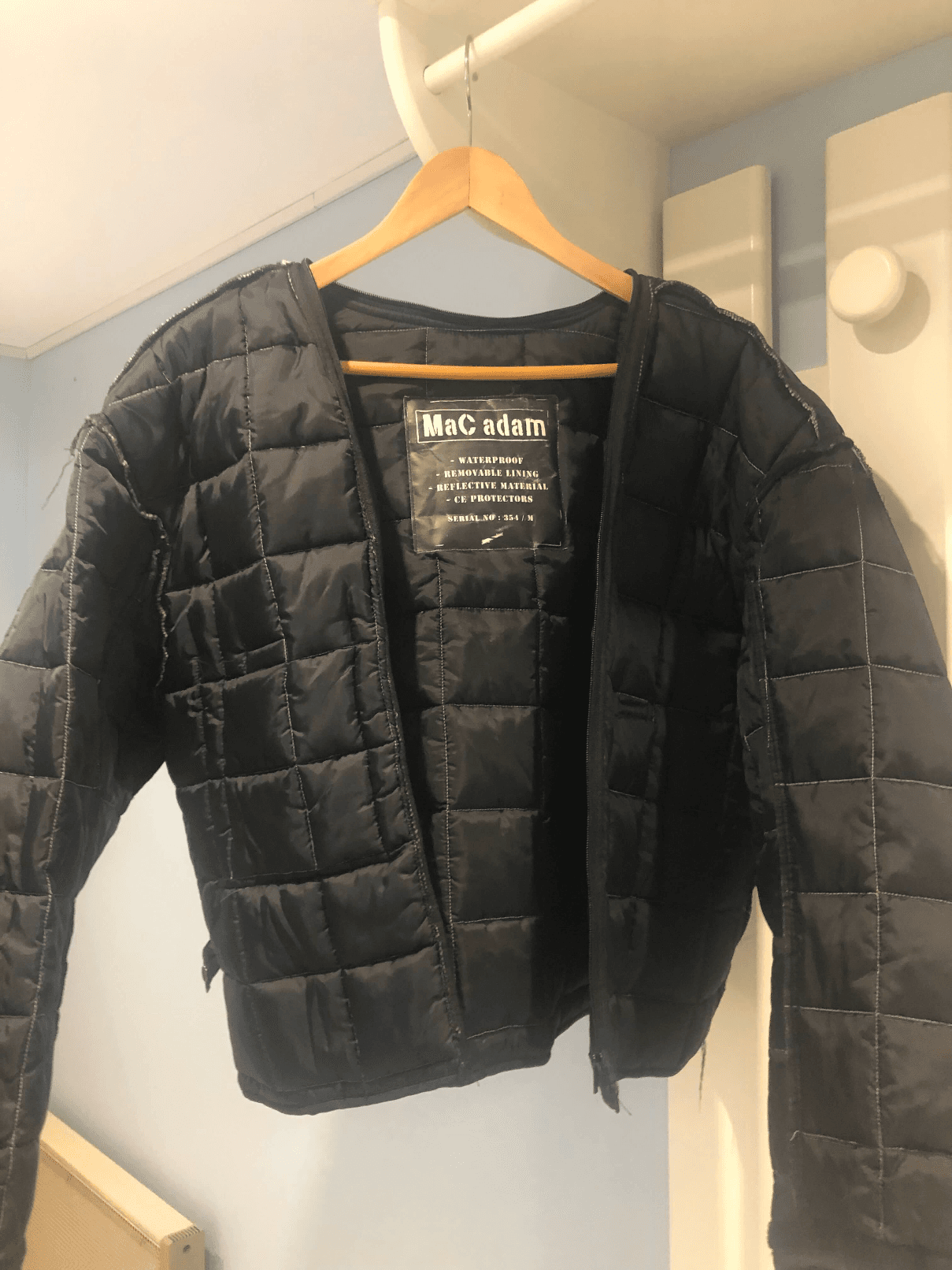 Veste de moto Mac Adam noire et grise — photo 3