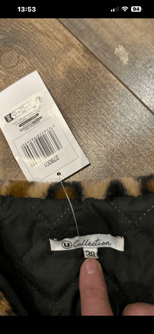 Gilet léopard en fausse fourrure M — photo 5