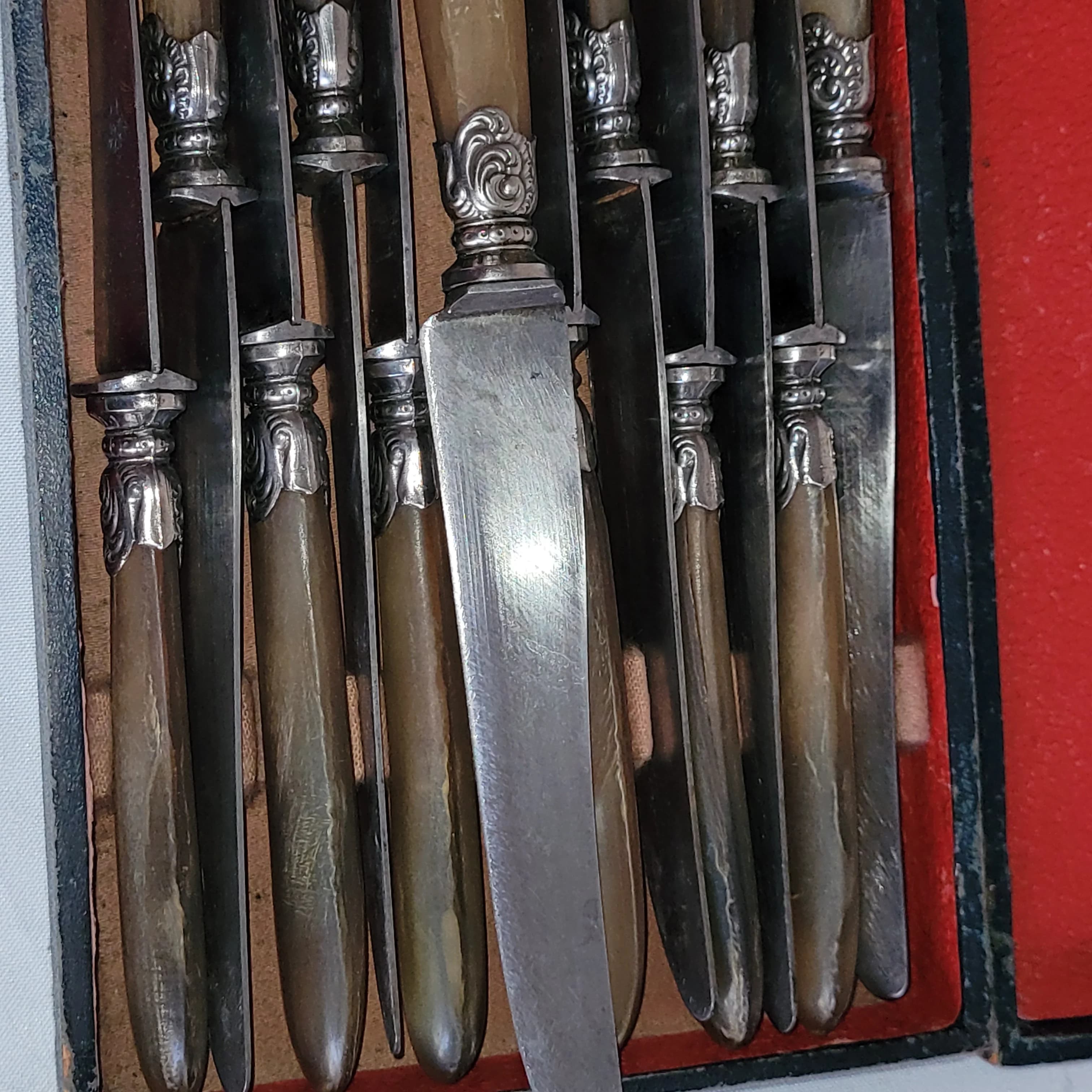 Ensemble de 12 couteaux de table vintage — photo 2