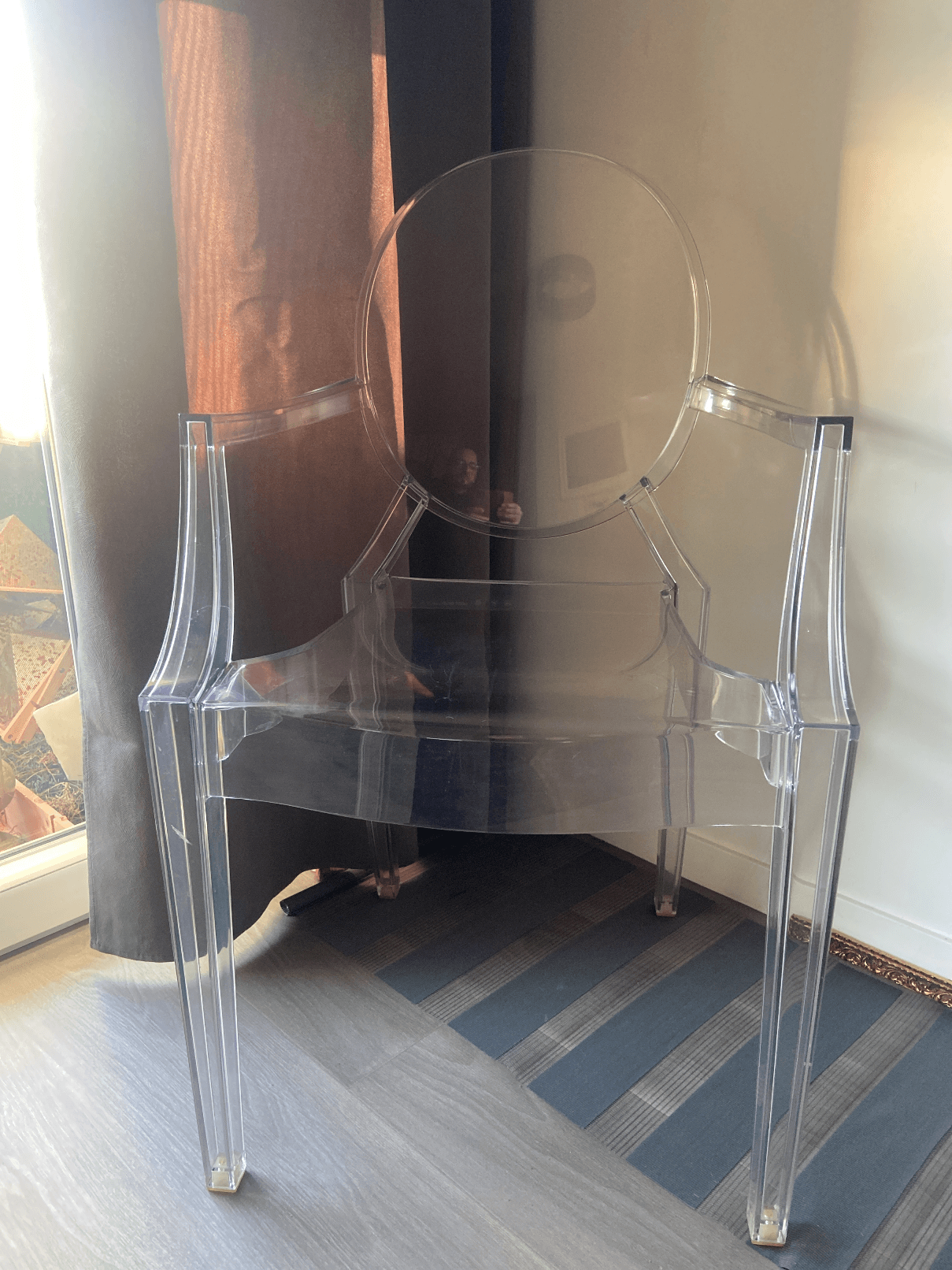 Chaise transparente polycarbonate design
