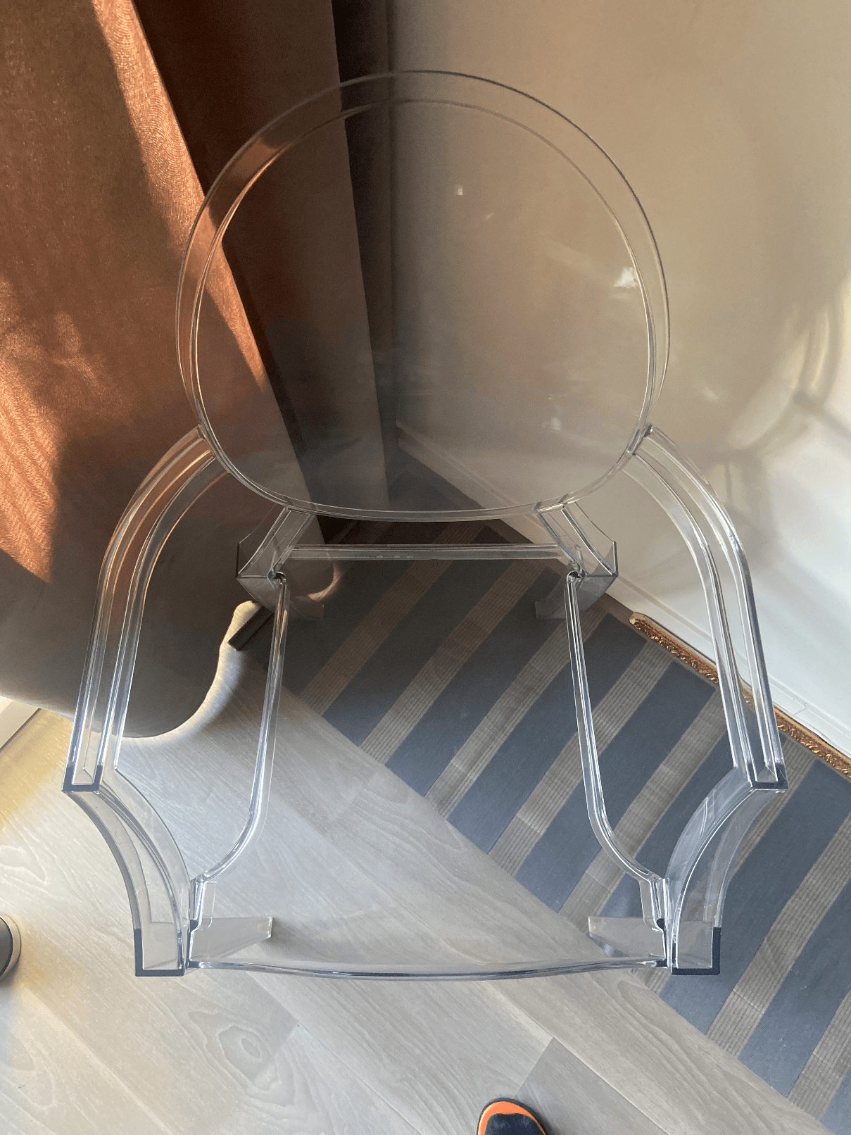 Chaise transparente polycarbonate design — photo 2