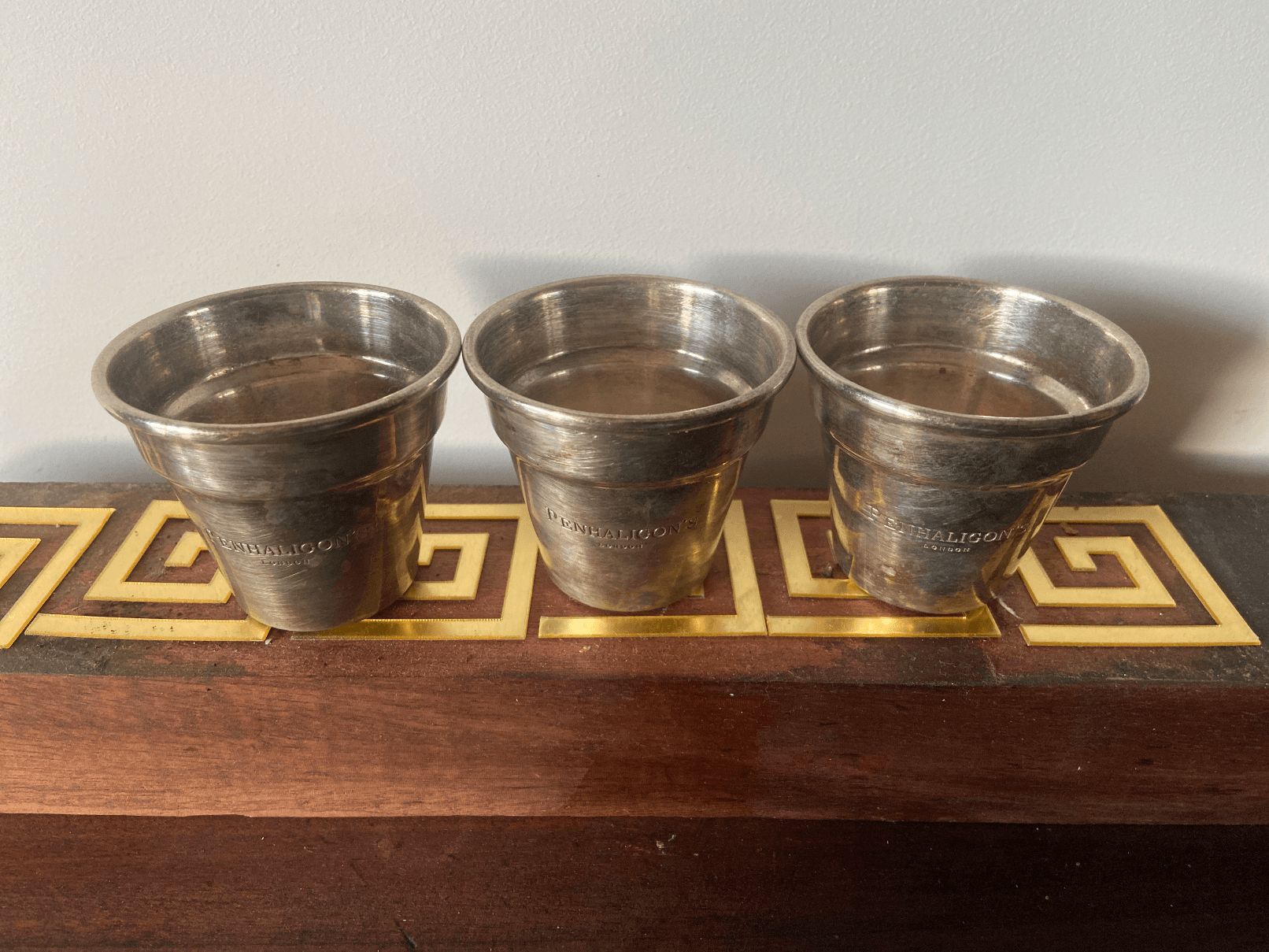 3 Gobelets Penhaligon's London en Métal Argenté