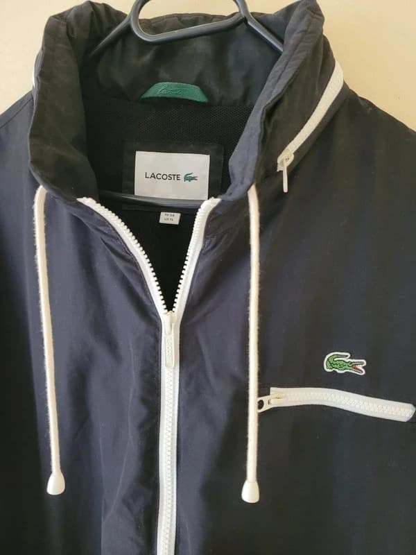 Veste Lacoste noire à fermeture éclair — photo 4