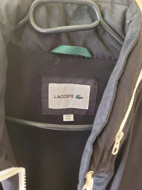Veste Lacoste noire à fermeture éclair — photo 5