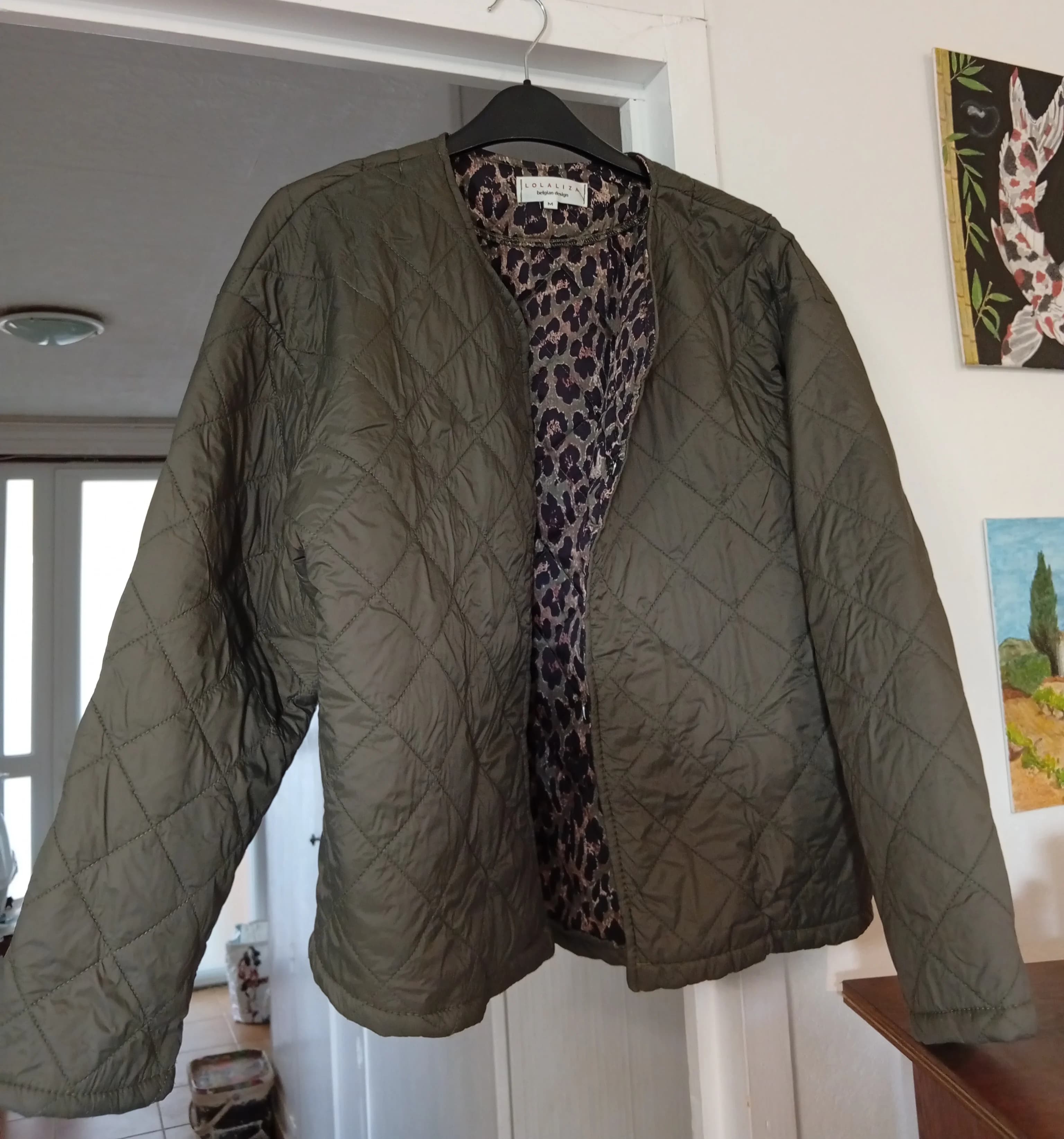 Veste matelassée kaki femme