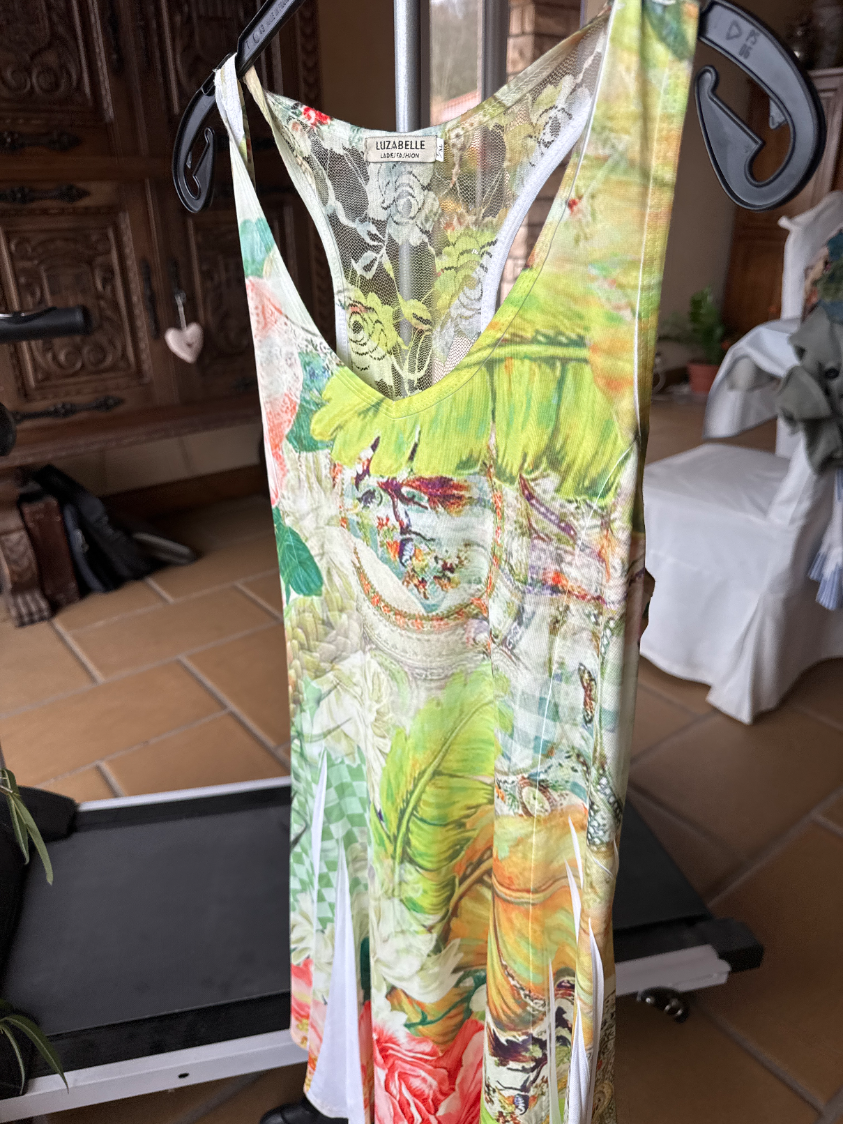 Robe été Luzabelle imprimé floral et feuilles