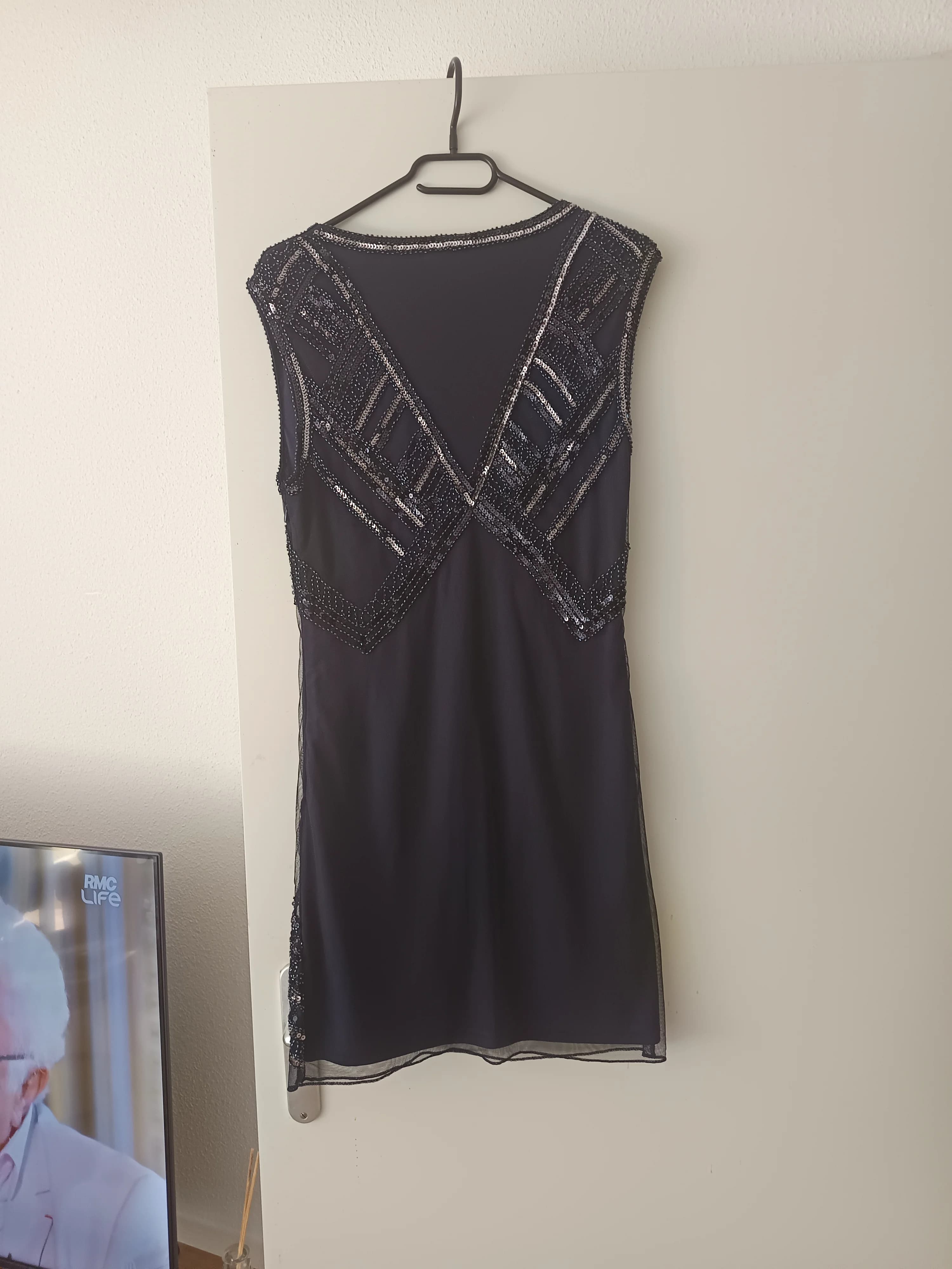 Robe courte Molly Bracken à sequins bleu Taille S — photo 2
