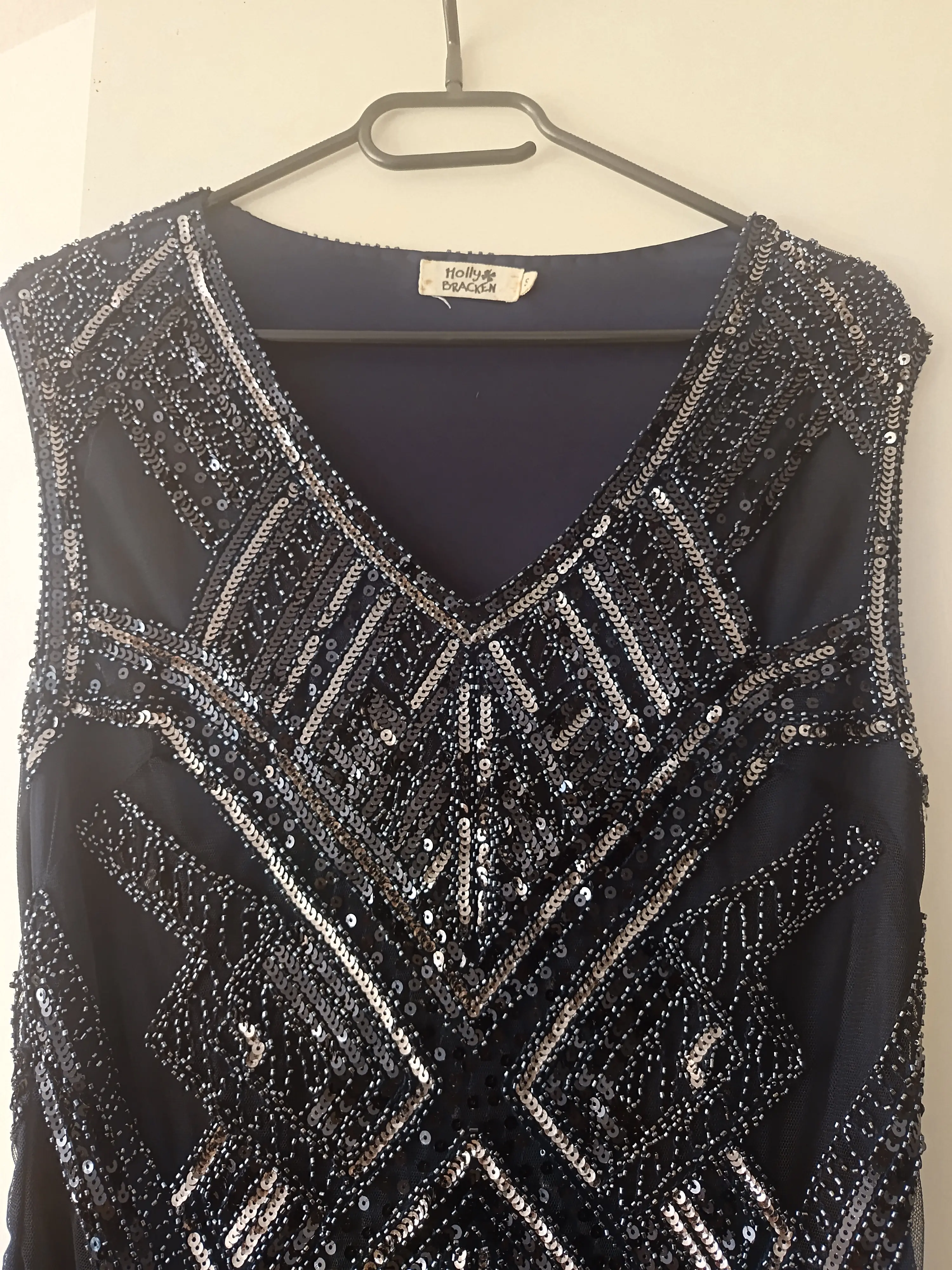 Robe courte Molly Bracken à sequins bleu Taille S — photo 3