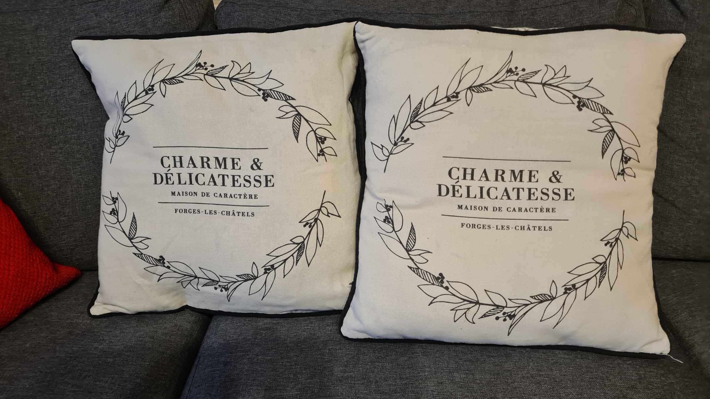 Coussin décoratif "Charme & Délicatesse" — photo 3