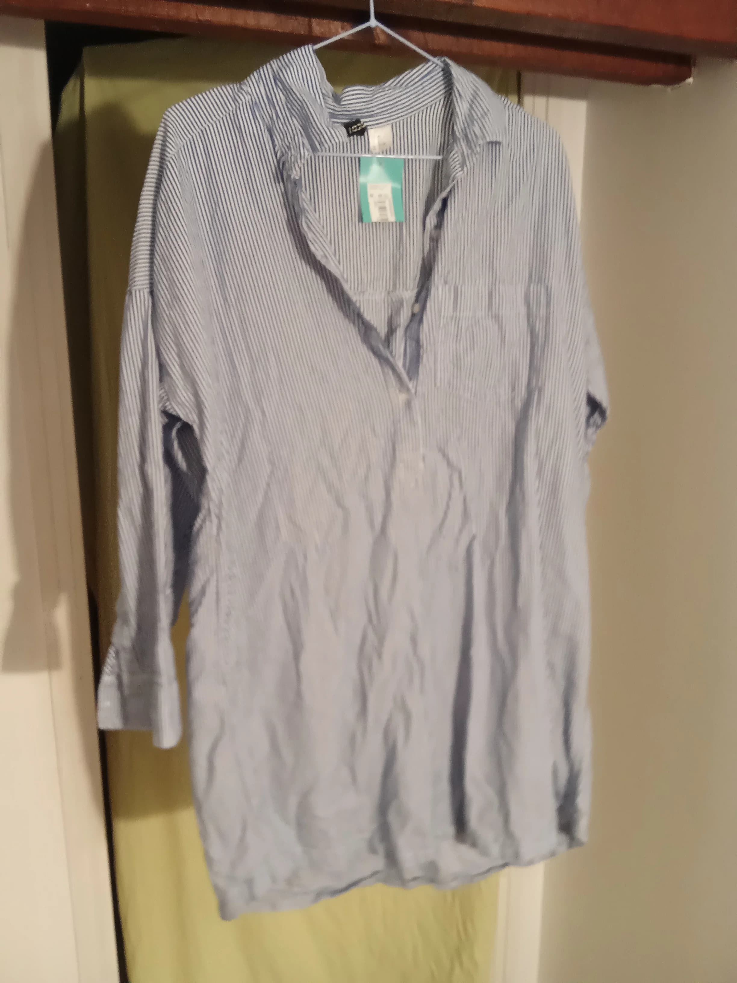 Chemisier rayé bleu et blanc T. L — photo 4
