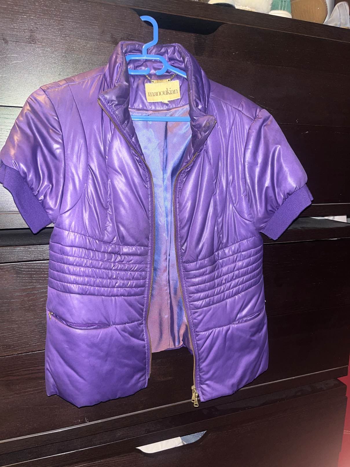 Doudoune courte Manoukian violette