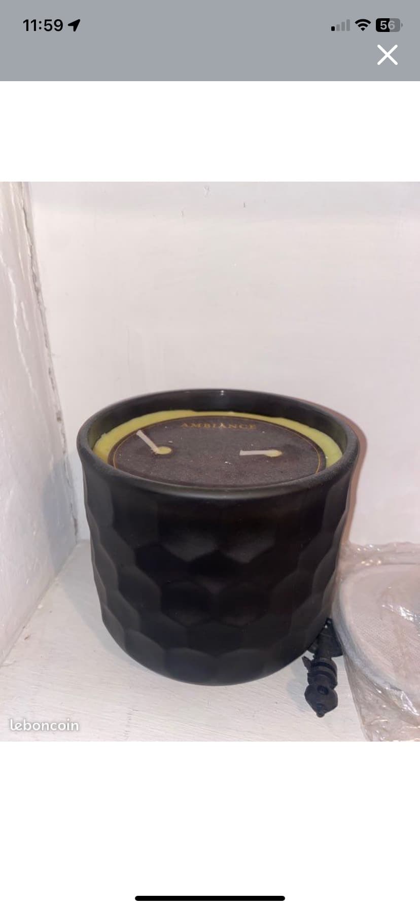 Bougie parfumée Ambiance noire — photo 1
