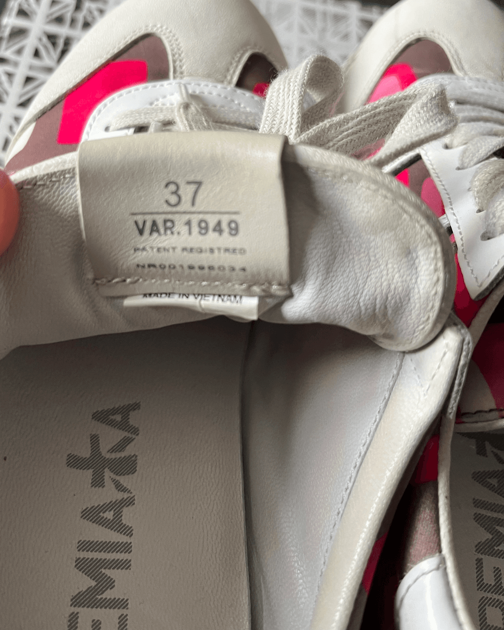 Baskets Premiata motif camouflage rose — photo 4