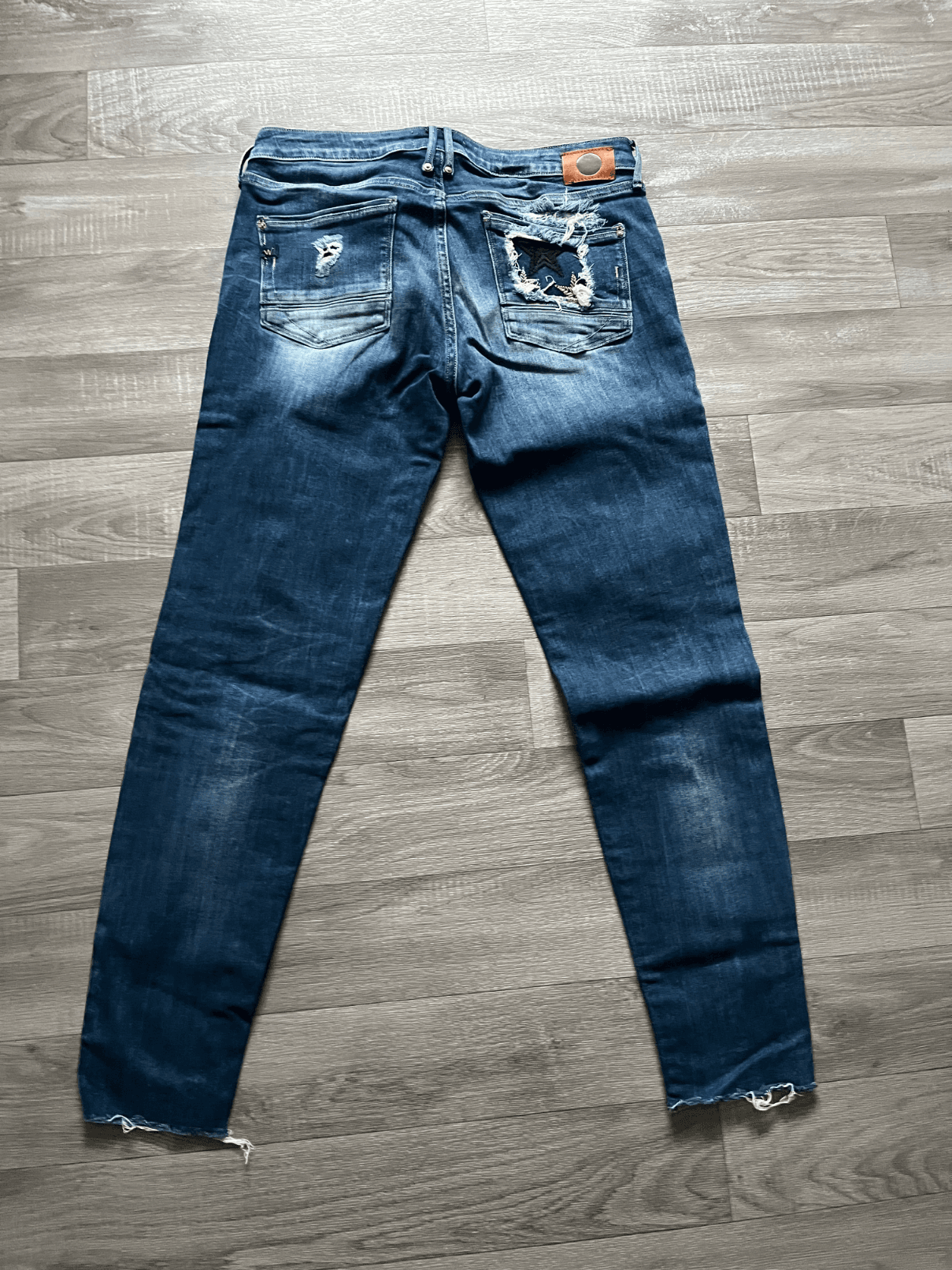 Jean Skinny Heritage déchiré bleu délavé — photo 2