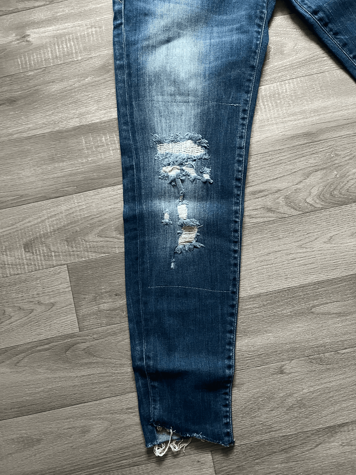 Jean Skinny Heritage déchiré bleu délavé — photo 5