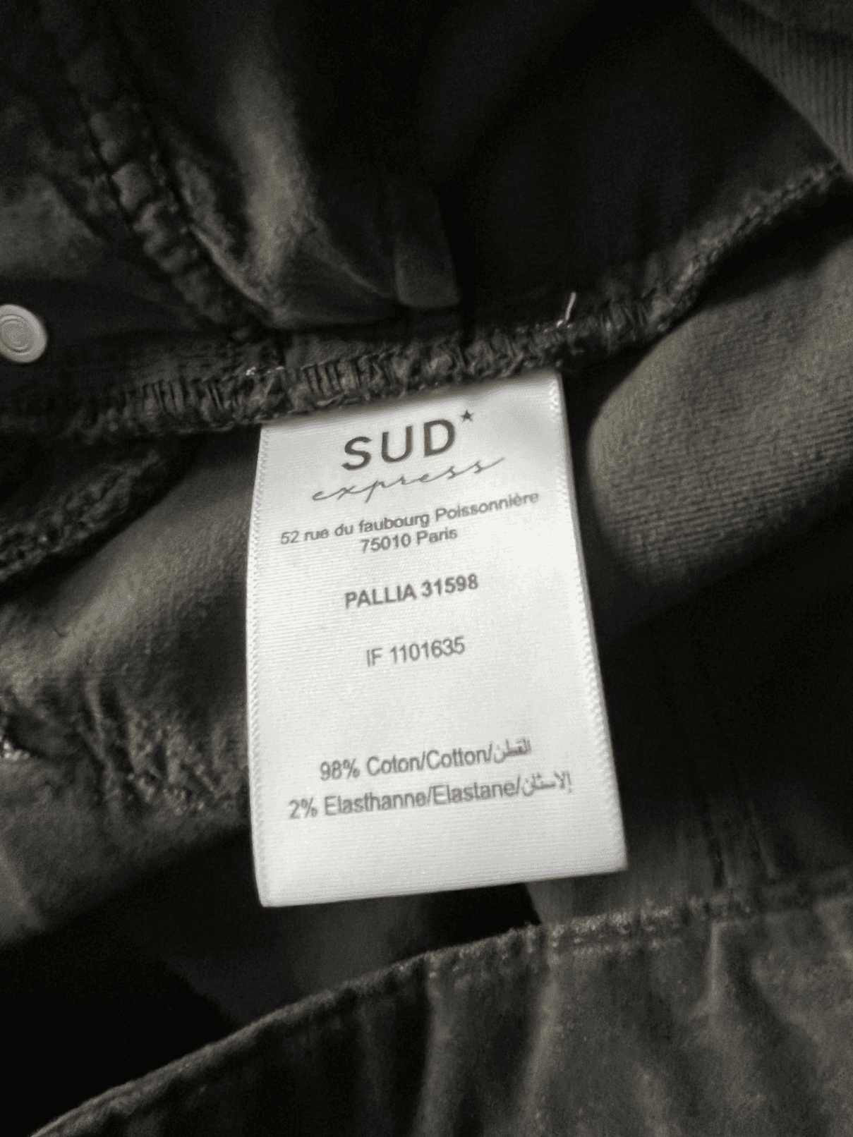 Pantalon velours Sud Express femme T40 — photo 5