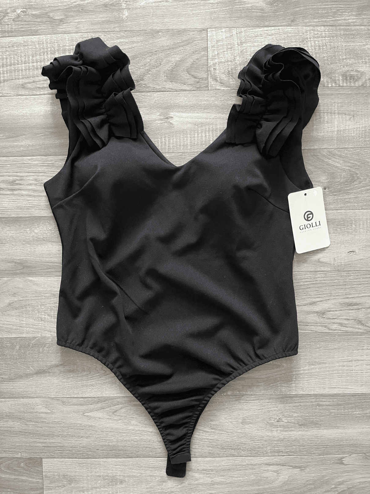 Body noir volants femme Giolli neuf — photo 1