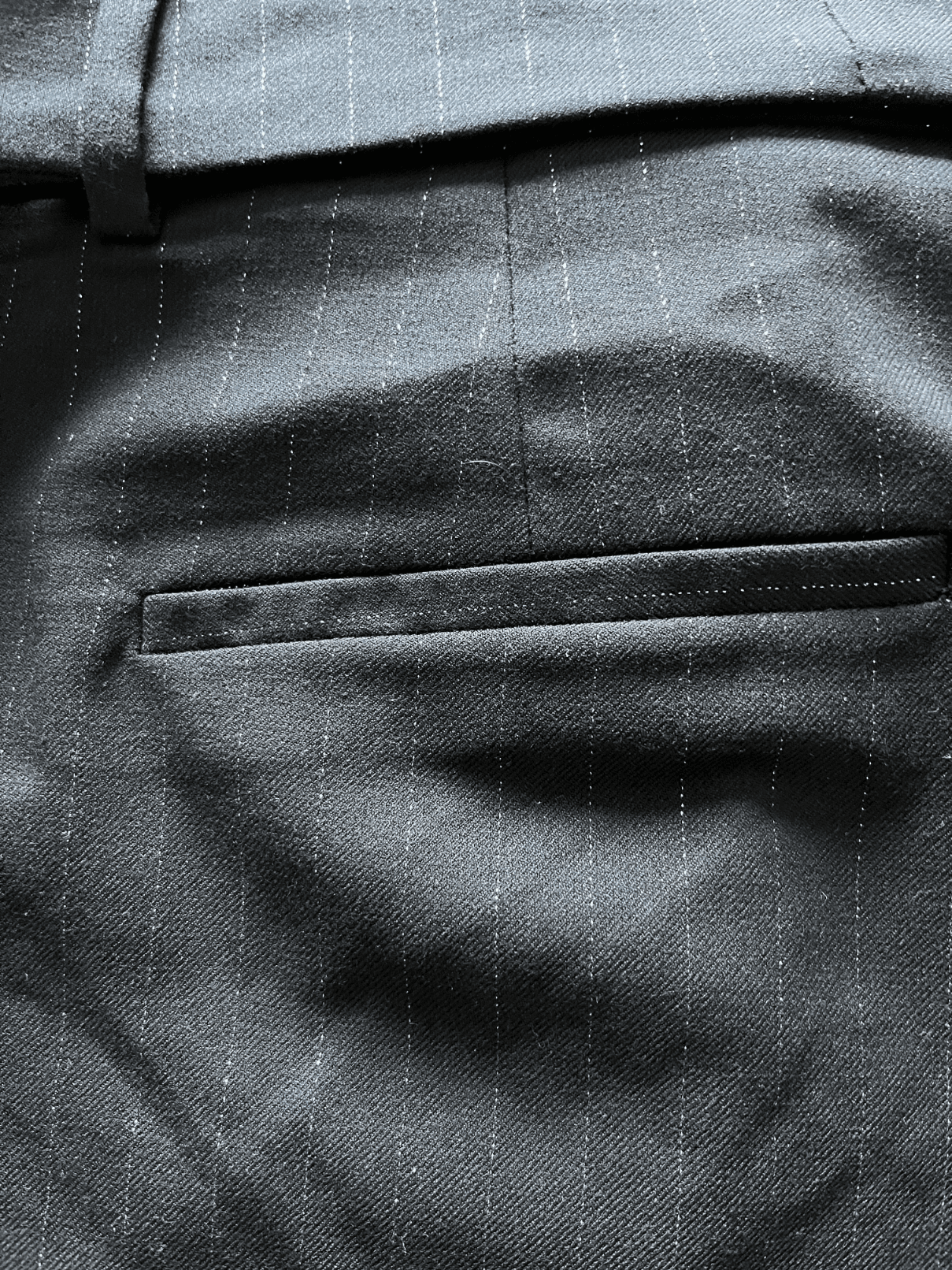 Short taille haute bleu rayé — photo 3