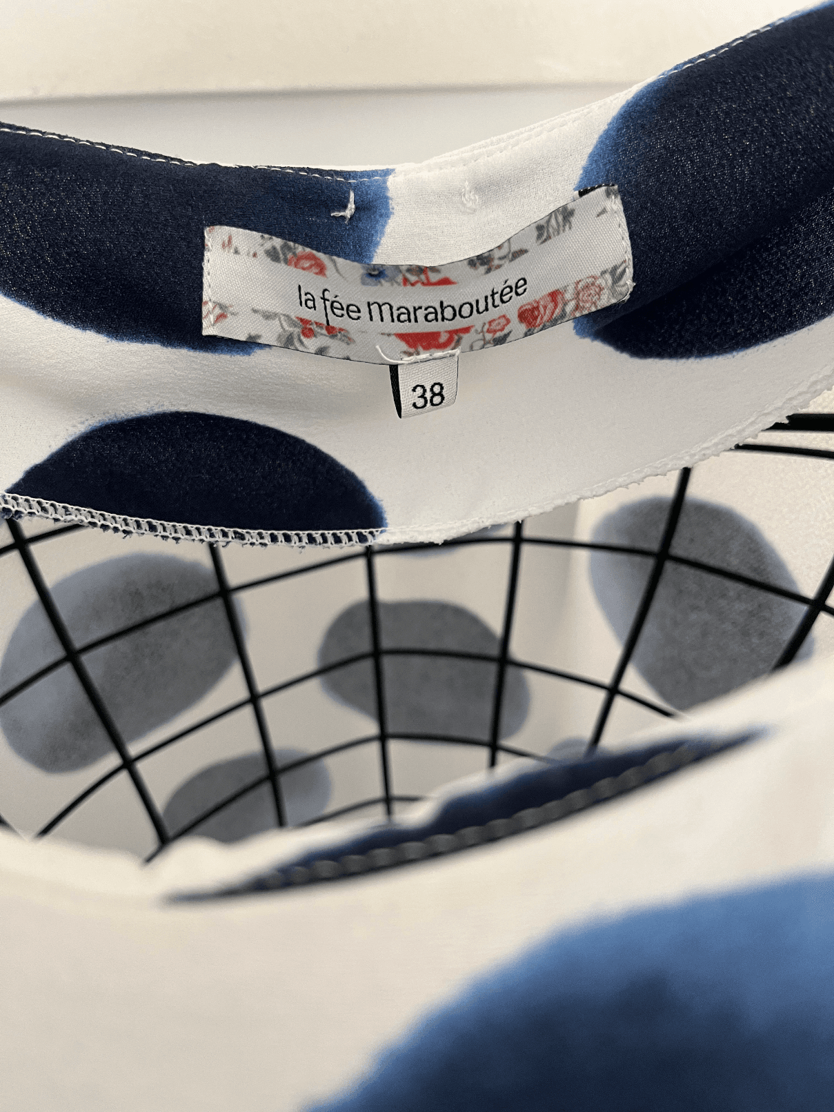 Robe à pois bleus et blancs — photo 2
