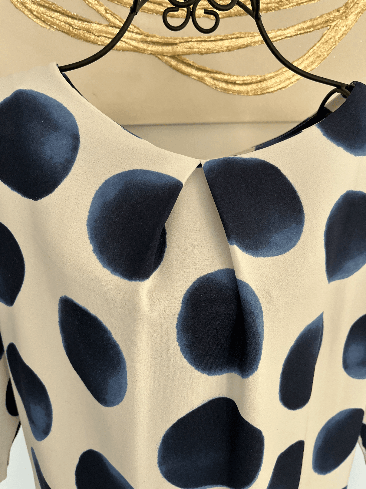 Robe à pois bleus et blancs — photo 3
