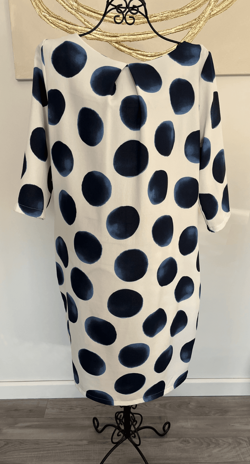 Robe à pois bleus et blancs — photo 4