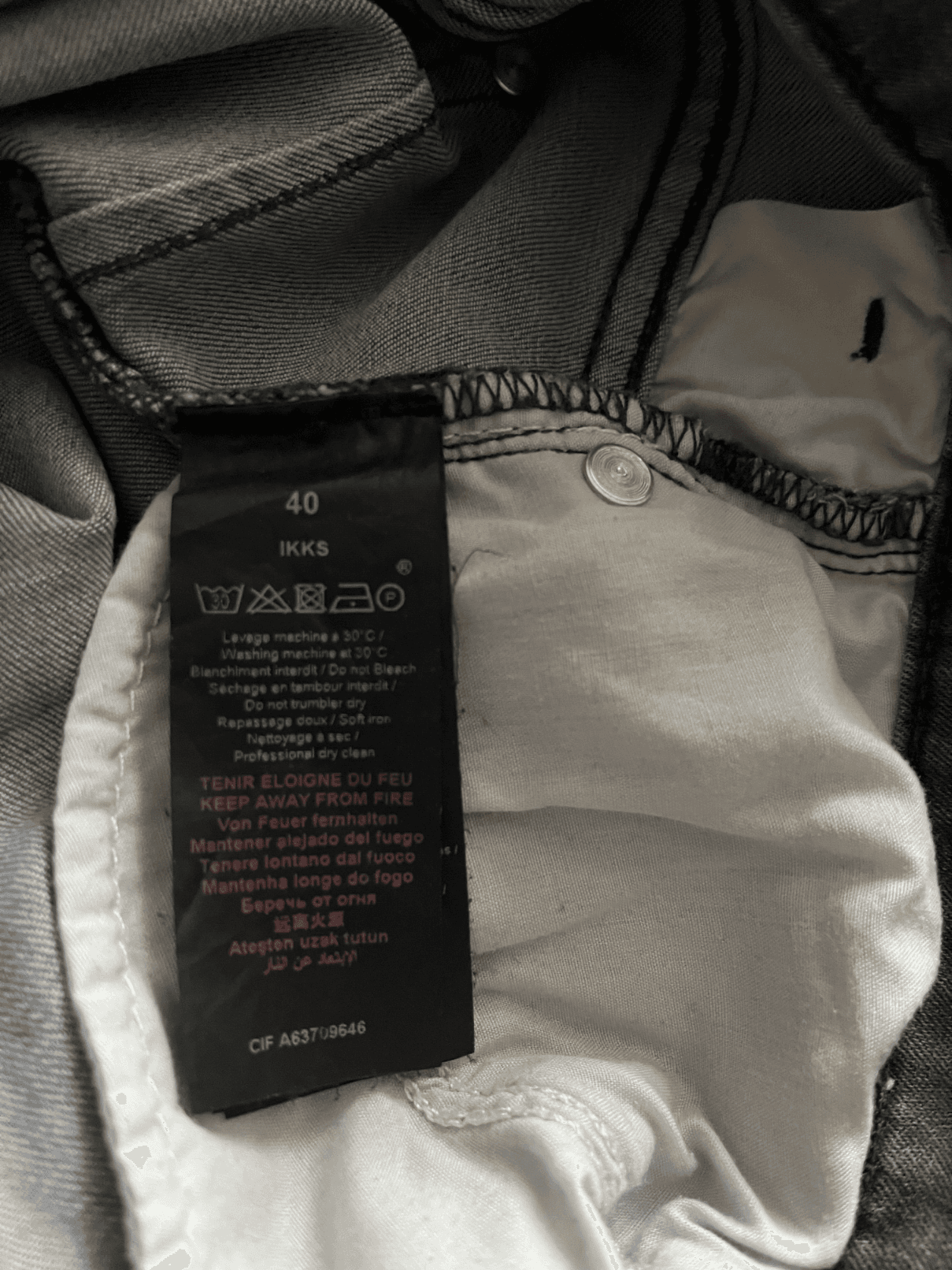 Jean IKKS slim gris effet délavé taille 40 — photo 5