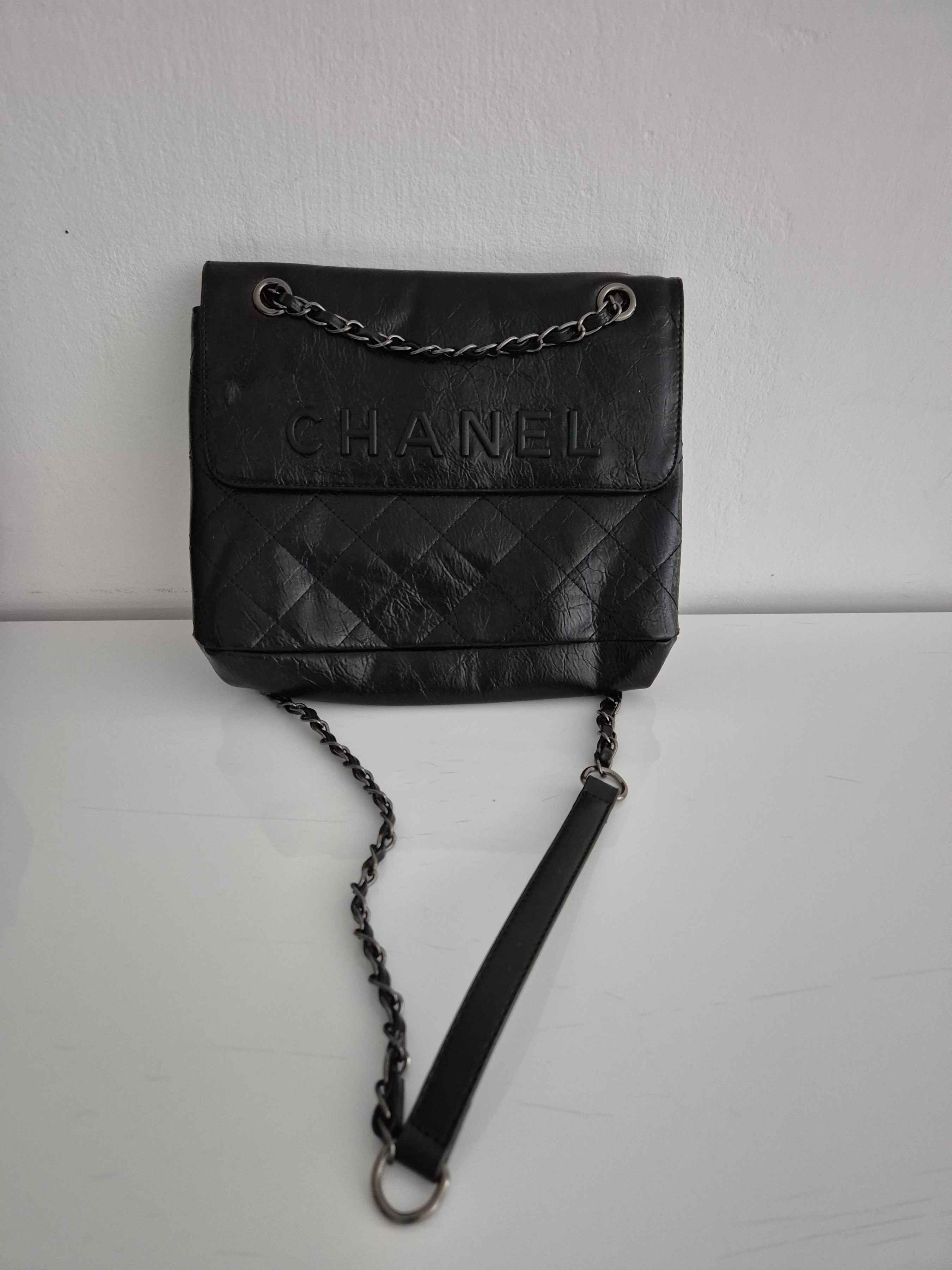 Sac bandoulière noir matelassé