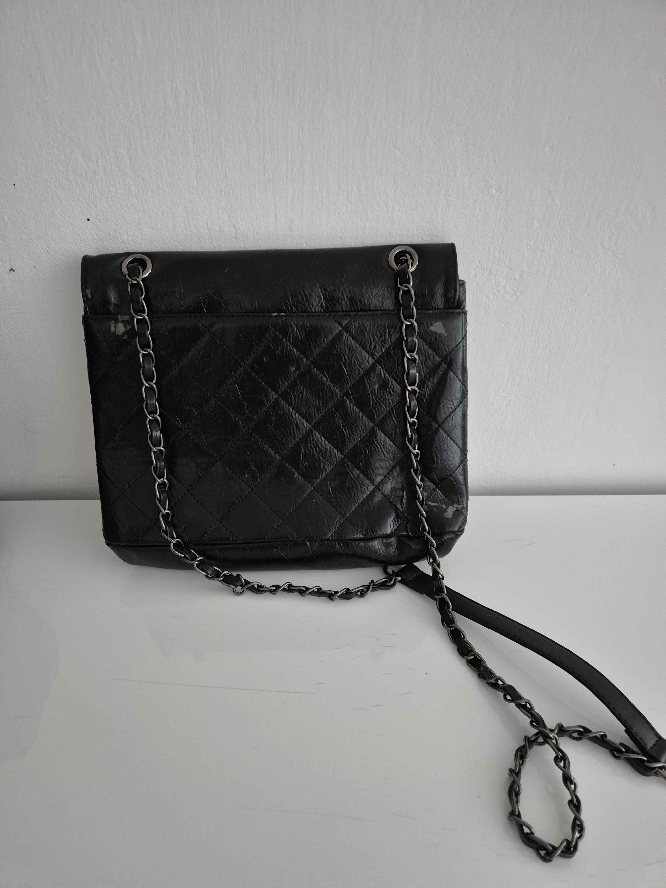 Sac bandoulière noir matelassé — photo 2