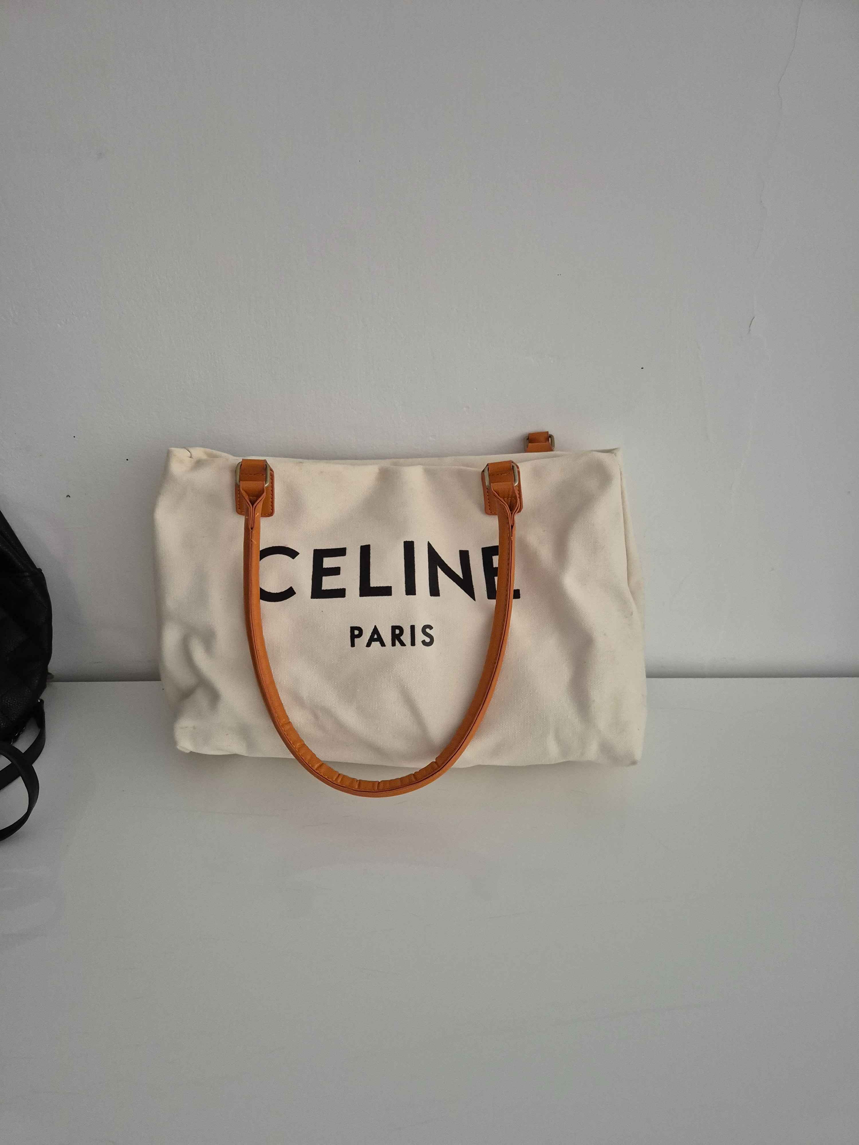 Sac cabas Paris en toile écru femme