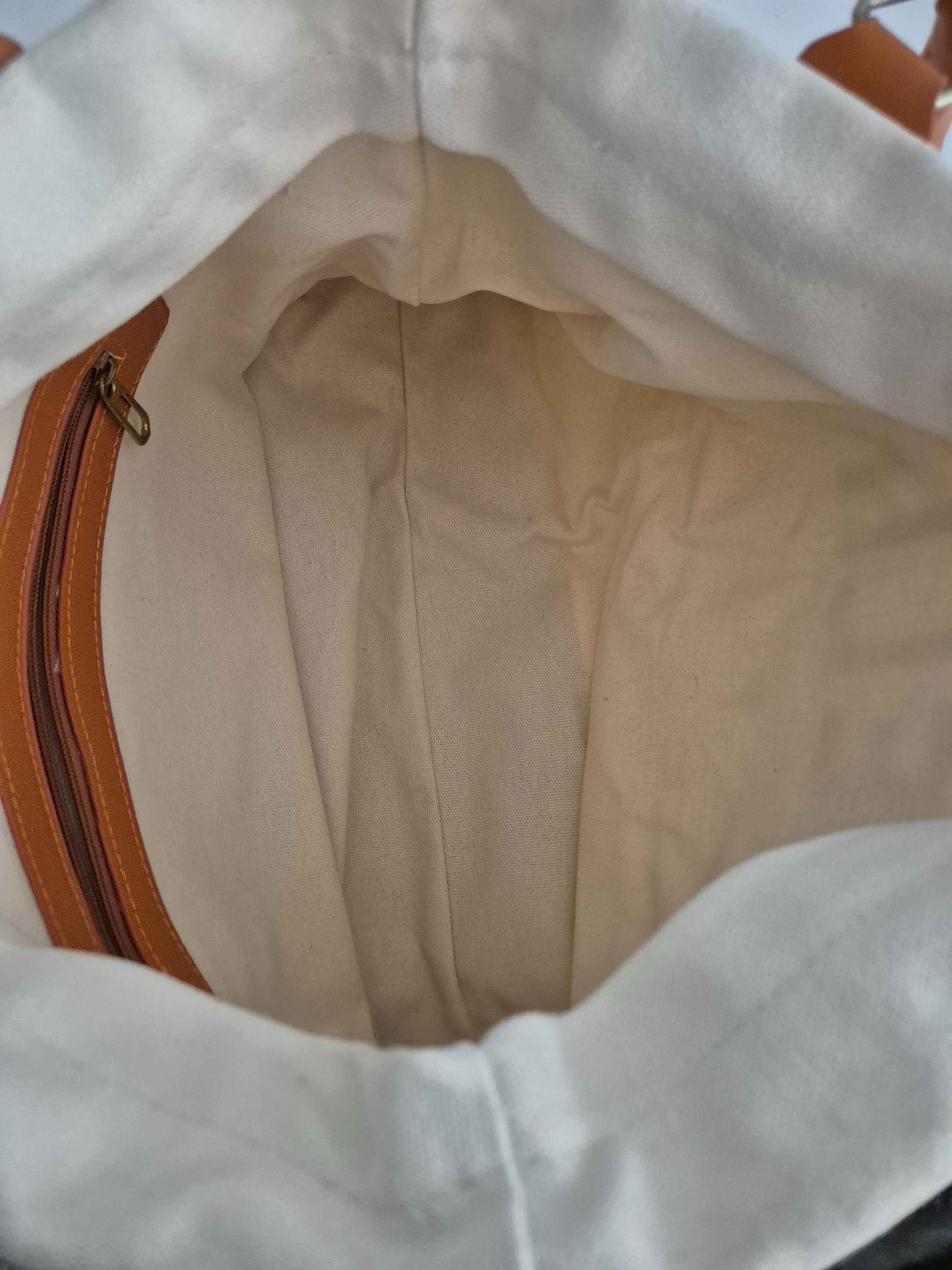 Sac cabas Paris en toile écru femme — photo 3