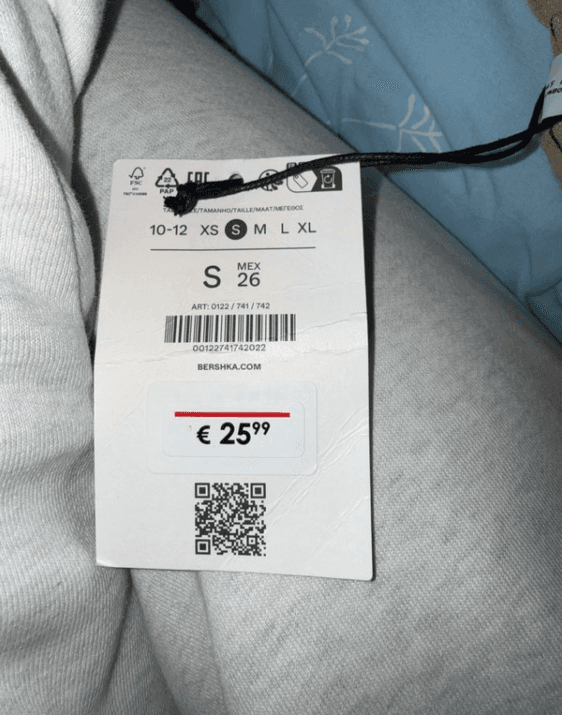 Pantalon Bershka rayé taille élastique — photo 3