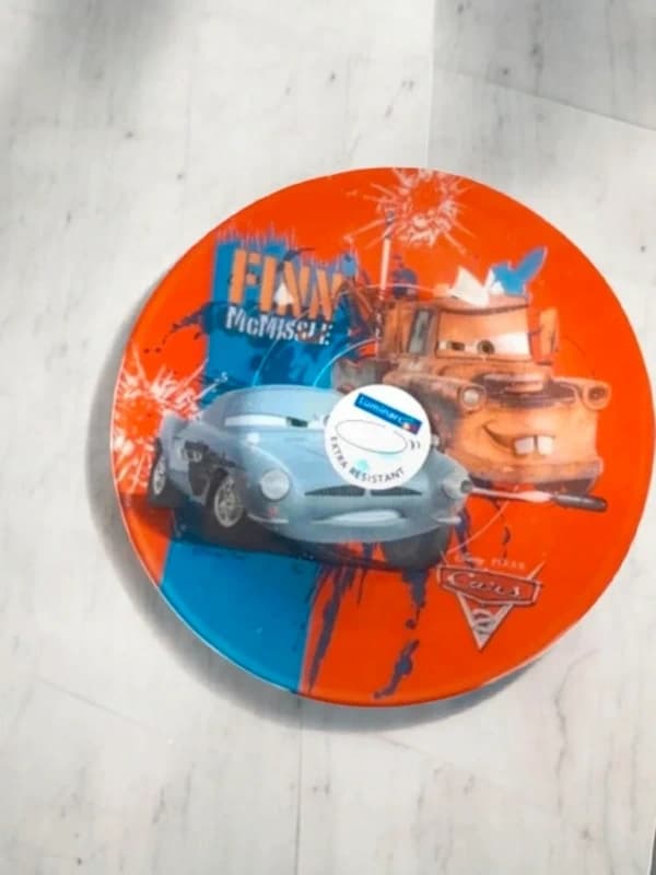 Assiette pour Assiette carsenfants Disney Cars Luminarc