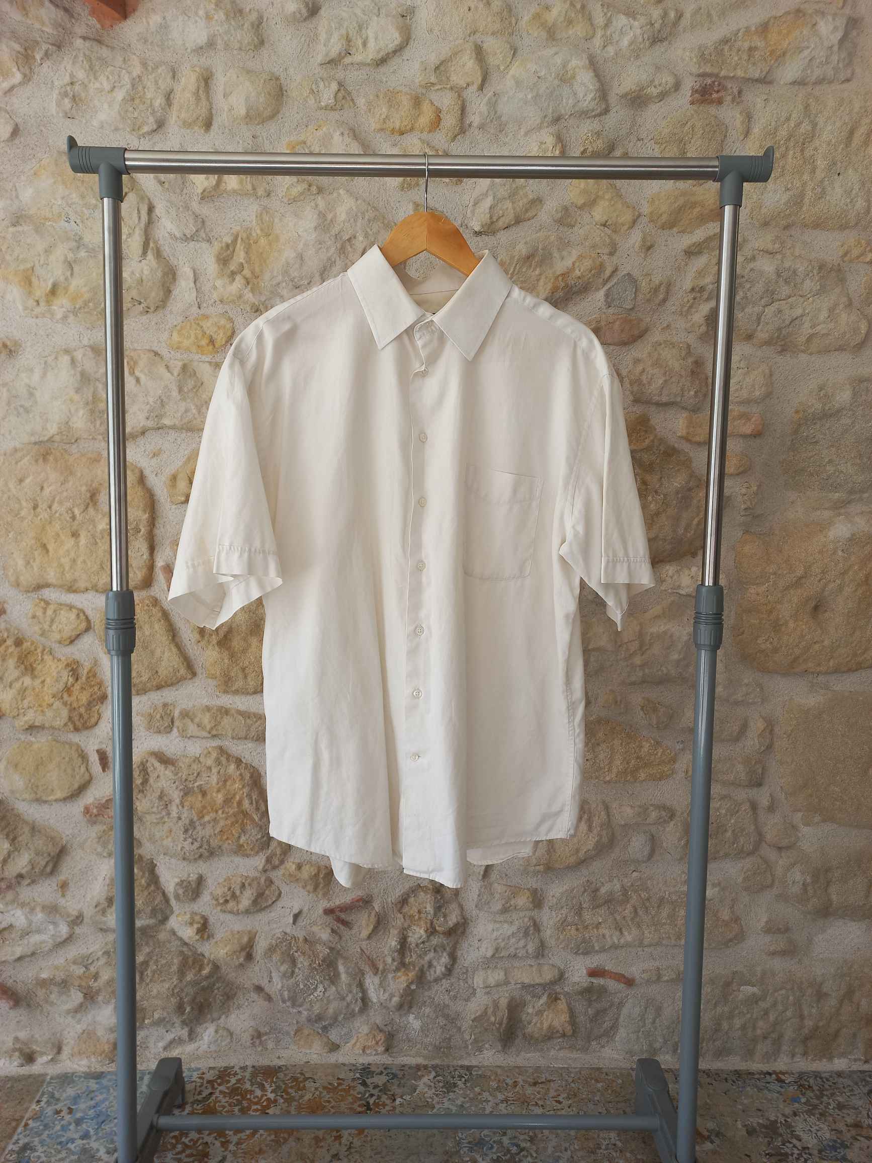 Chemise homme blanche manches courtes taille L