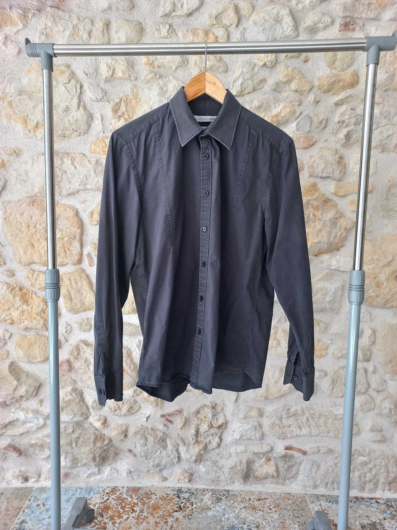 Chemise homme noire manches longues taille L — photo 1
