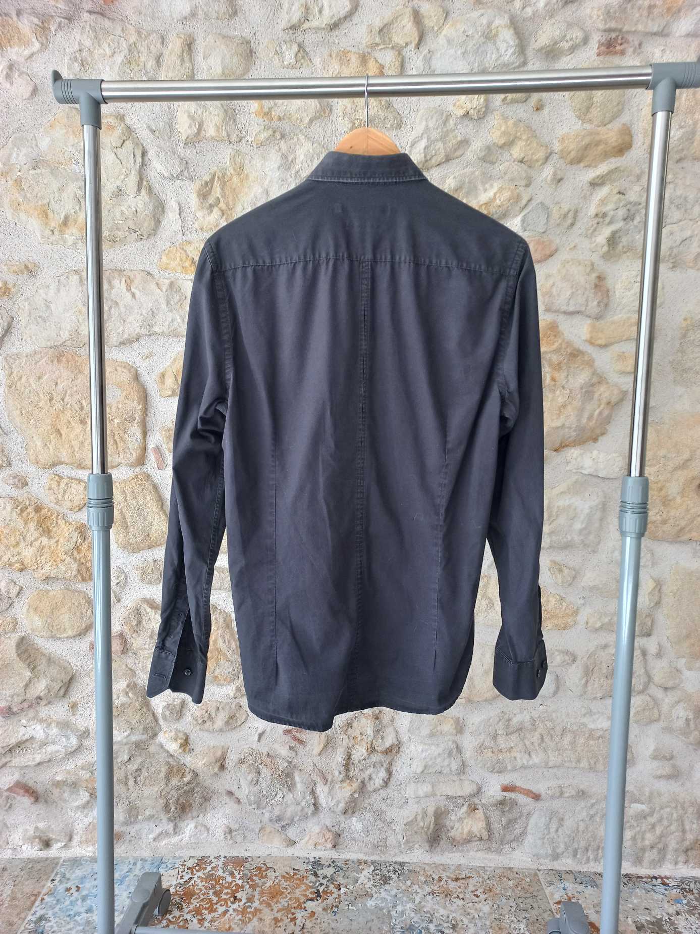 Chemise homme noire manches longues taille L — photo 2