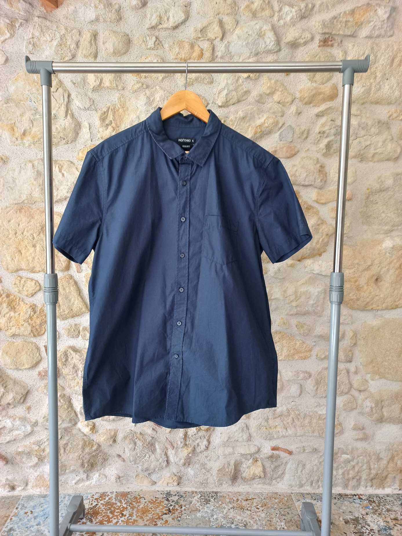 Chemise homme bleu marine manches courtes taille XL — photo 1