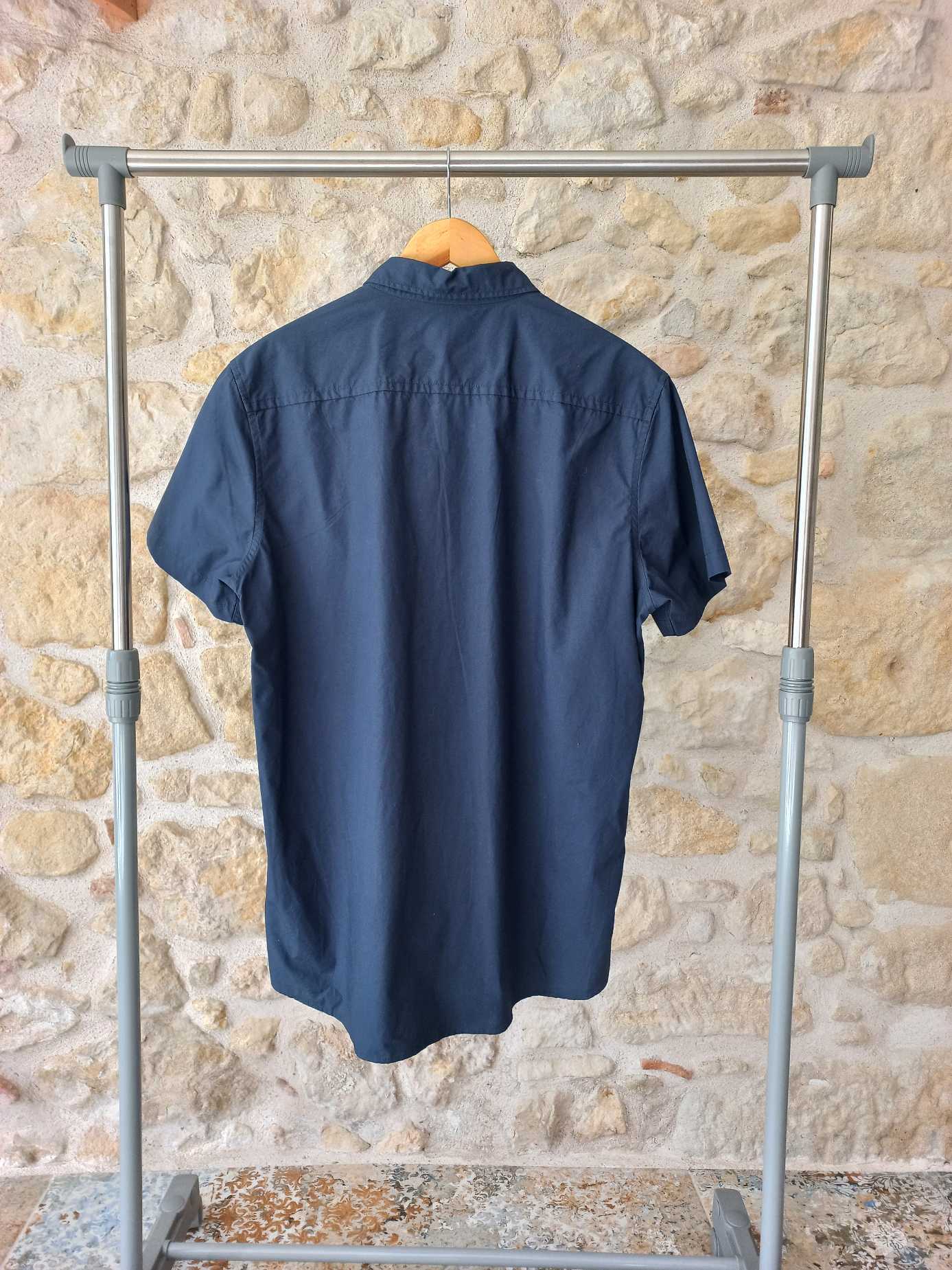 Chemise homme bleu marine manches courtes taille XL — photo 2