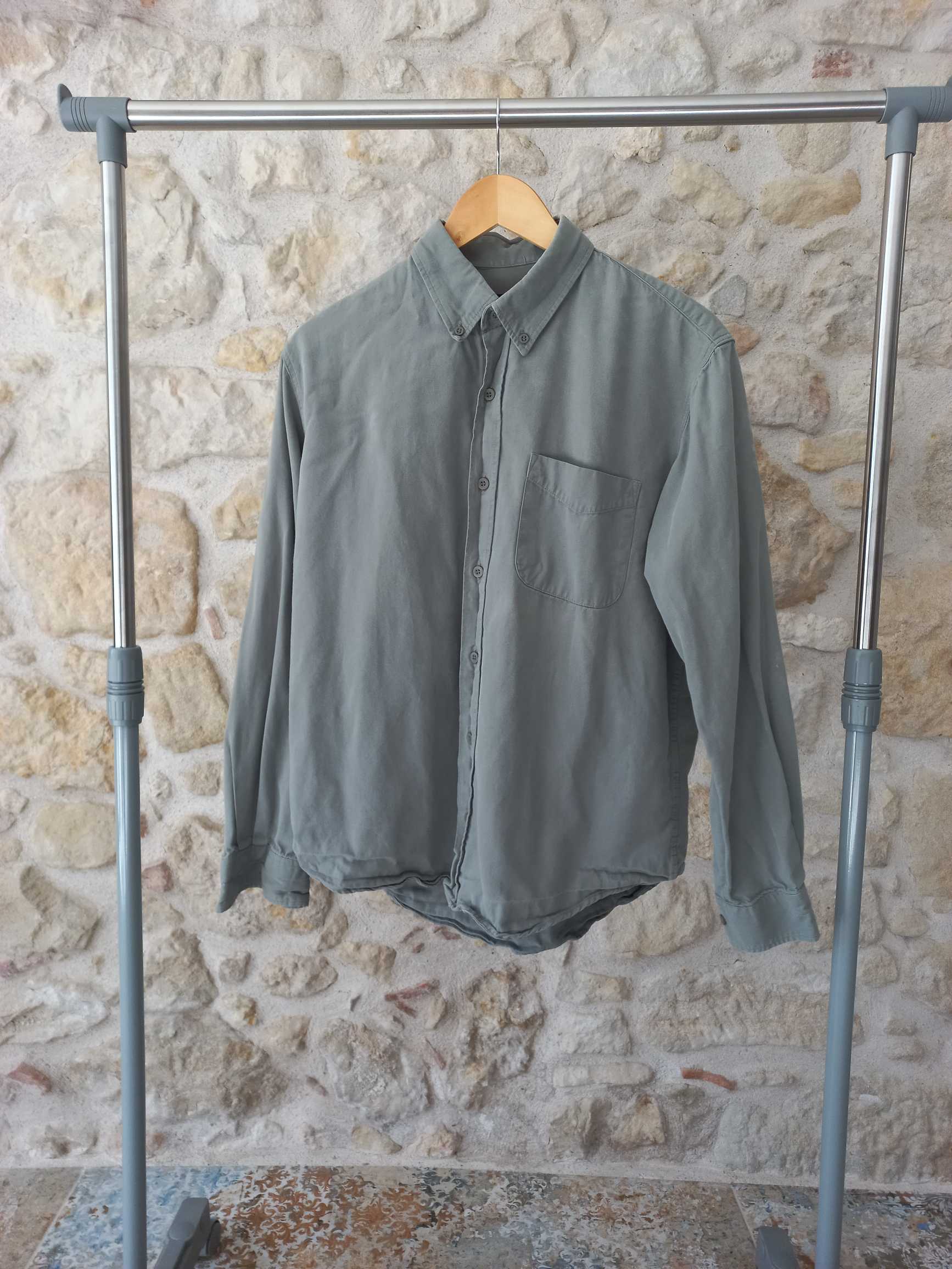 Chemise homme verte pâle à manches longues taille L — photo 1