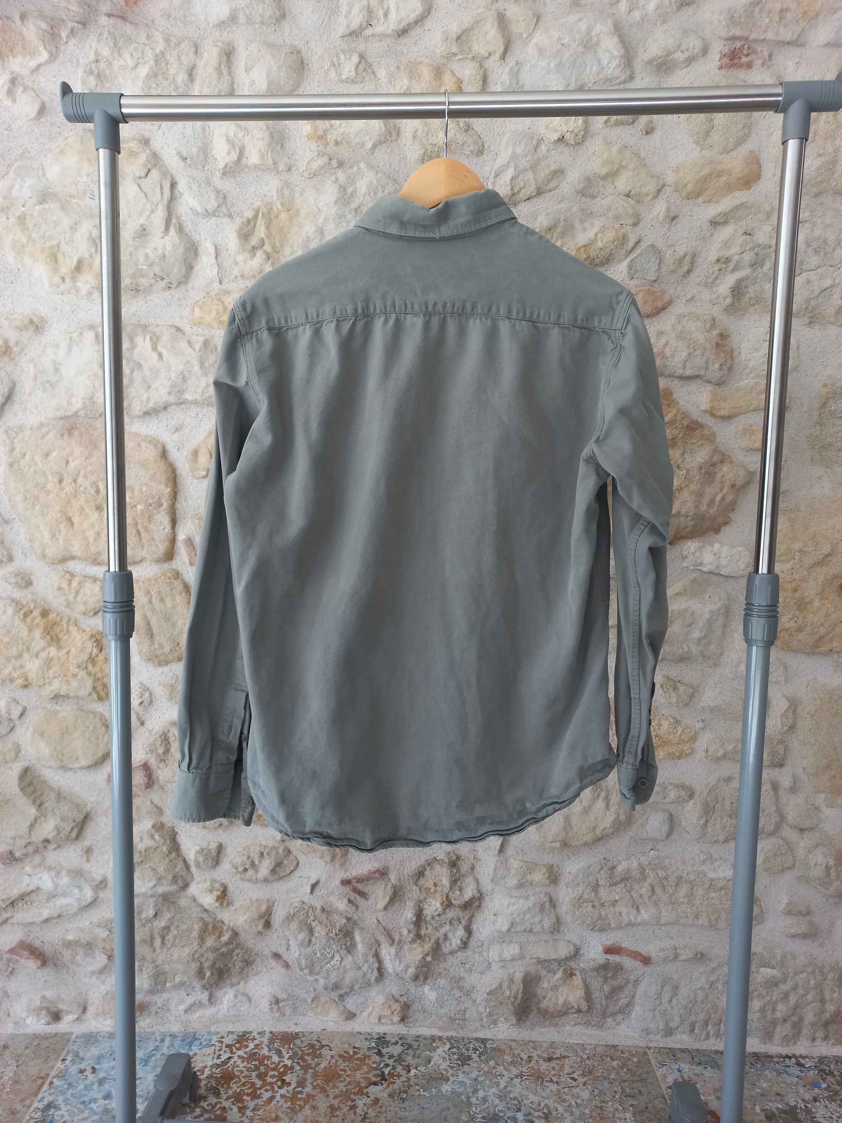 Chemise homme verte pâle à manches longues taille L — photo 2