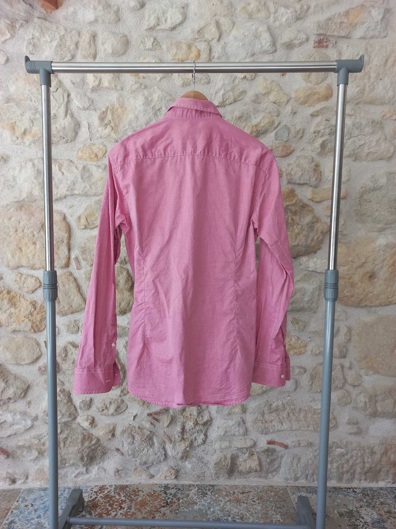 Chemise homme rose manches longues taille L — photo 2