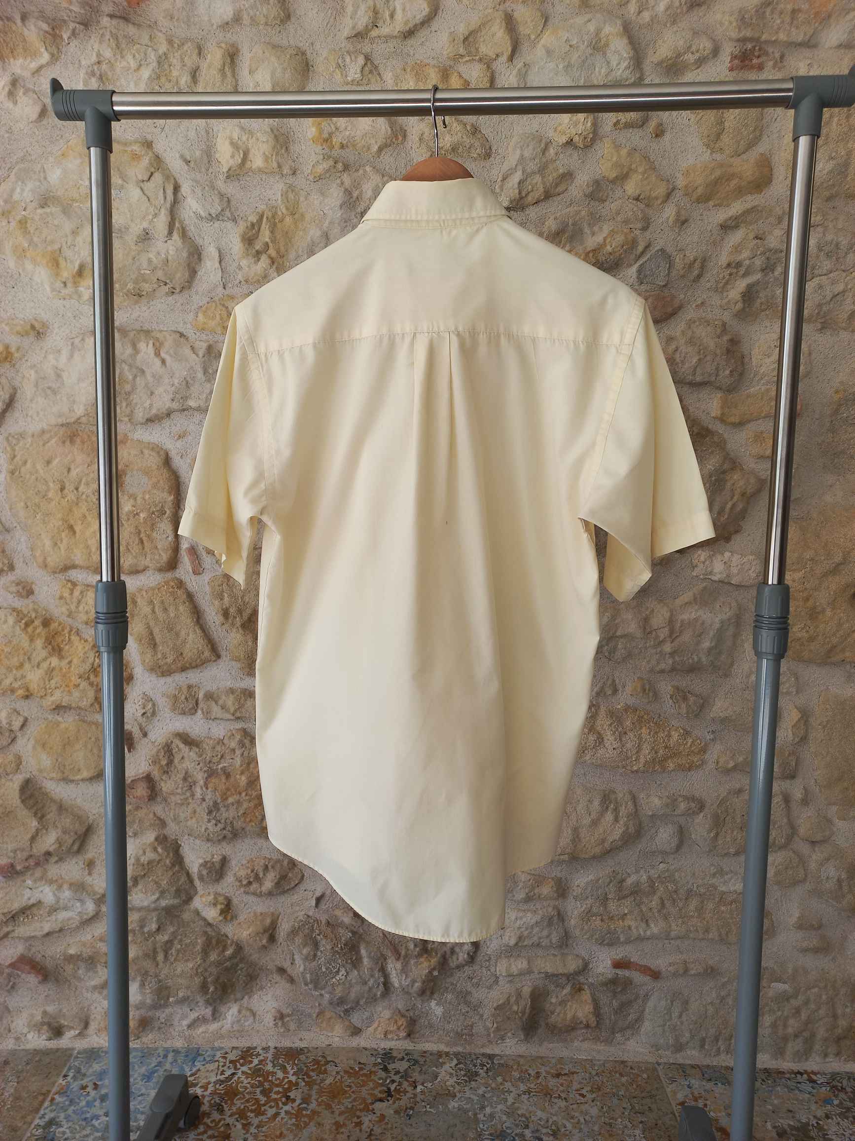 Chemise homme à manches courtes jaune pâle taille L — photo 2