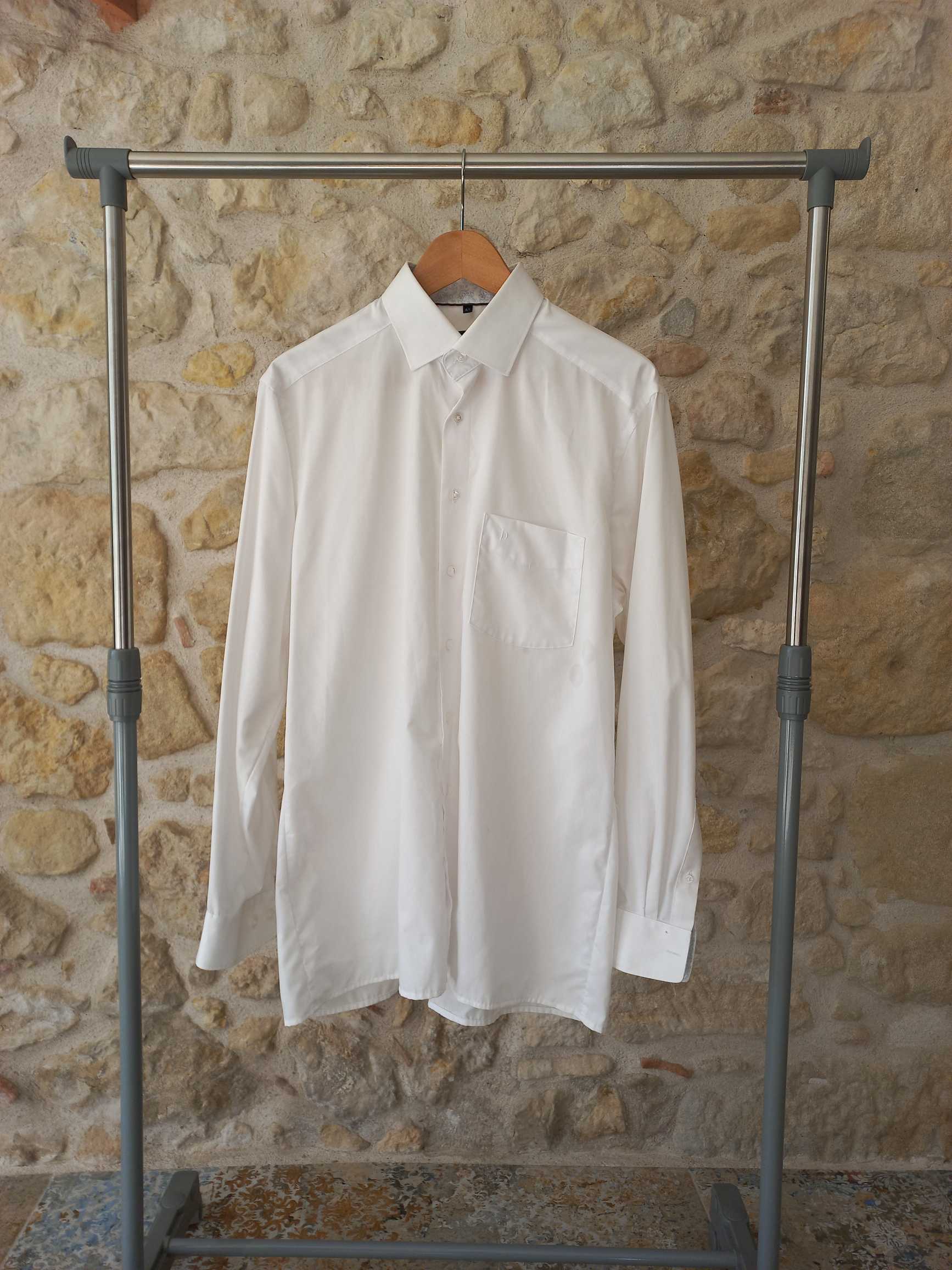 Chemise homme blanche classique manches longues taille L