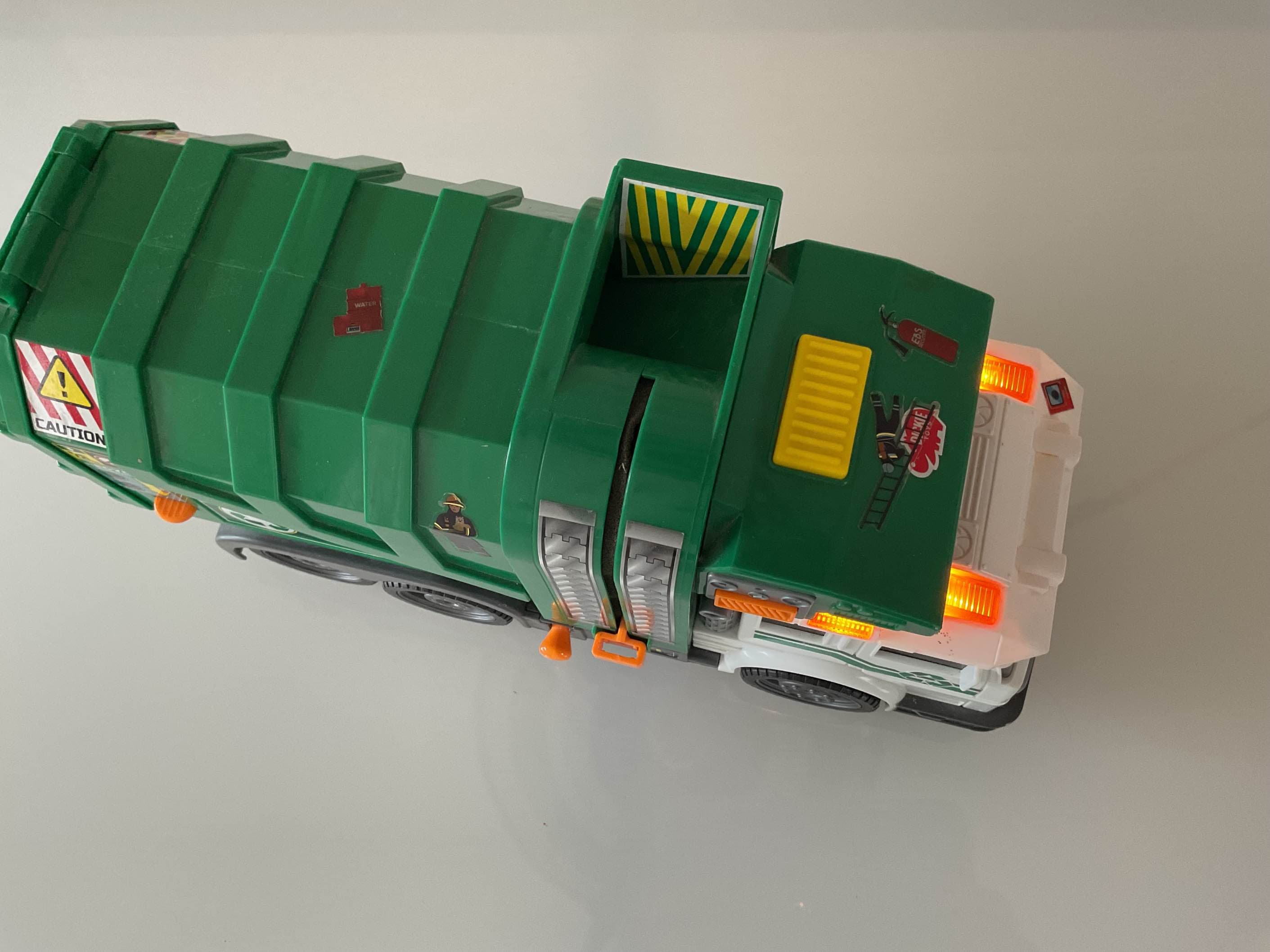 Camion benne jouet vert et blanc Bruin