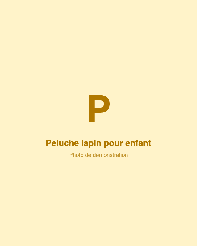 Peluche lapin pour enfant