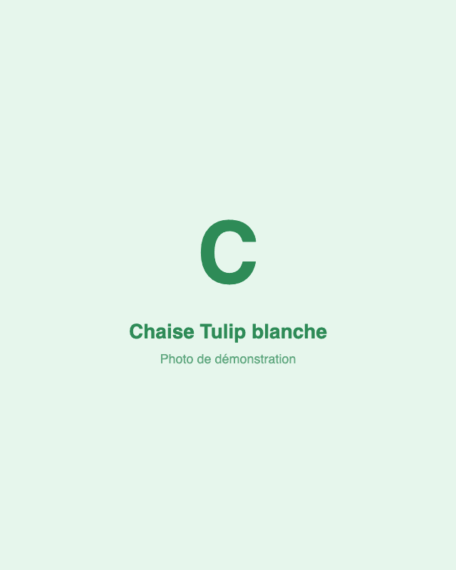 Chaise Tulip blanche